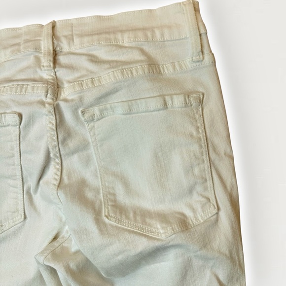 Frame Denim Distressed Le Skinny De Jeanne Skinny Jeans in “Blanc” White Size 26 - Picture 13 of 16